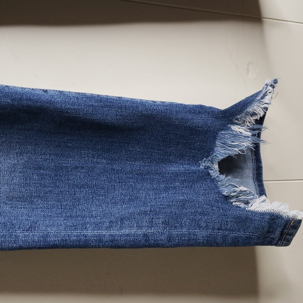 Frame Denim le high straight frey cuffs Denim - Picture 3 of 7